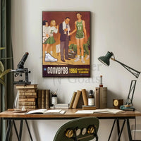 Converse Retro Basketball Nostalgia 1966 Sports Poster PosterGoat