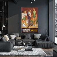 Converse Retro Basketball Nostalgia 1966 Sports Poster PosterGoat