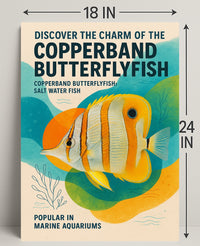 Copperband Butterflyfish Poster Art Print PosterGoat