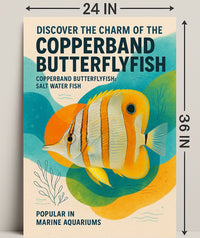 Copperband Butterflyfish Poster Art Print PosterGoat