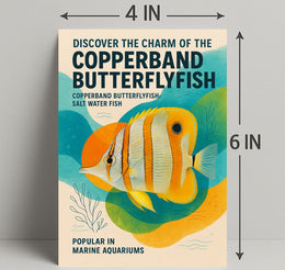 Copperband Butterflyfish Poster Art Print PosterGoat