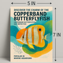 Copperband Butterflyfish Poster Art Print PosterGoat