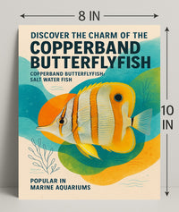 Copperband Butterflyfish Poster Art Print PosterGoat