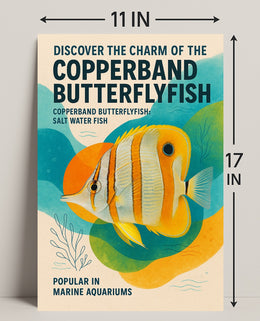 Copperband Butterflyfish Poster Art Print PosterGoat