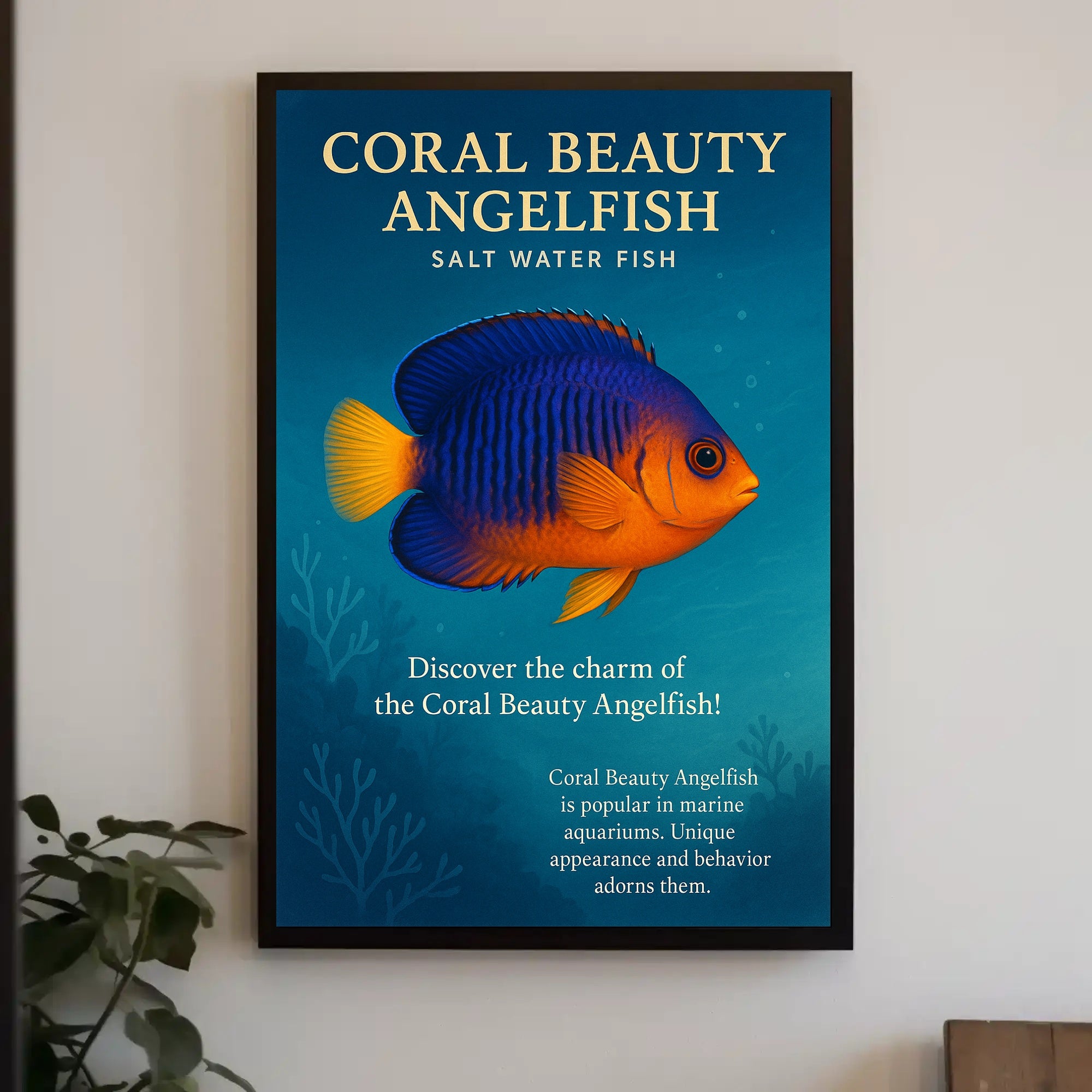 Coral Beauty Angelfish Wall Art Print PosterGoat