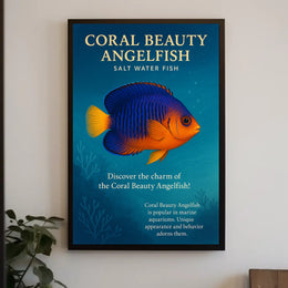 Coral Beauty Angelfish Wall Art Print PosterGoat