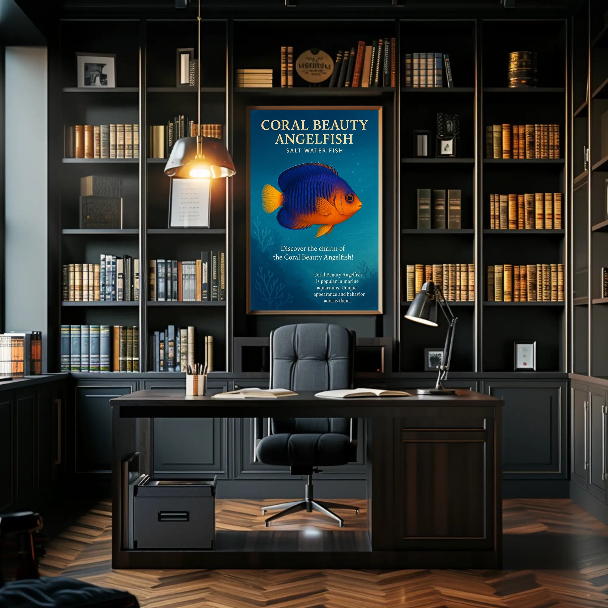 Coral Beauty Angelfish Wall Art Print PosterGoat