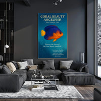 Coral Beauty Angelfish Wall Art Print PosterGoat
