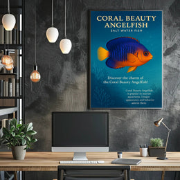 Coral Beauty Angelfish Wall Art Print PosterGoat