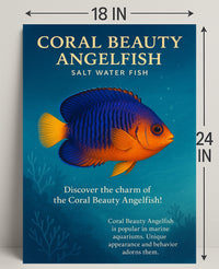 Coral Beauty Angelfish Wall Art Print PosterGoat