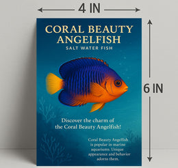 Coral Beauty Angelfish Wall Art Print PosterGoat