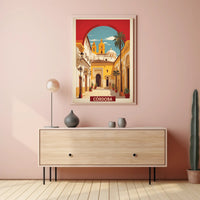 Córdoba Mediterranean Cityscape Vintage Travel Poster PosterGoat