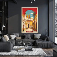 Córdoba Mediterranean Cityscape Vintage Travel Poster PosterGoat