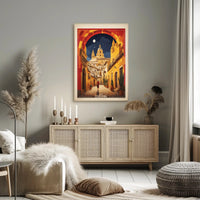 Córdoba Sunlit Street Spanish Architecture Travel Poster PosterGoat