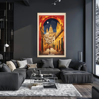 Córdoba Sunlit Street Spanish Architecture Travel Poster PosterGoat