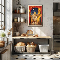 Córdoba Sunlit Street Spanish Architecture Travel Poster PosterGoat