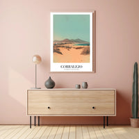 Corralejo Beachscape Travel Poster PosterGoat
