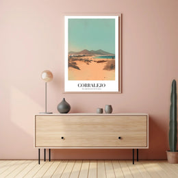 Corralejo Beachscape Travel Poster PosterGoat