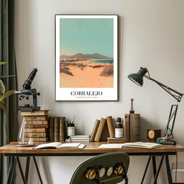 Corralejo Beachscape Travel Poster PosterGoat