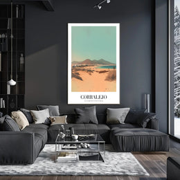 Corralejo Beachscape Travel Poster PosterGoat