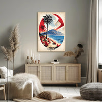 Corsica Coastal Landscape Travel Poster PosterGoat