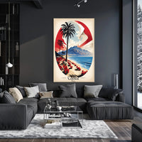 Corsica Coastal Landscape Travel Poster PosterGoat