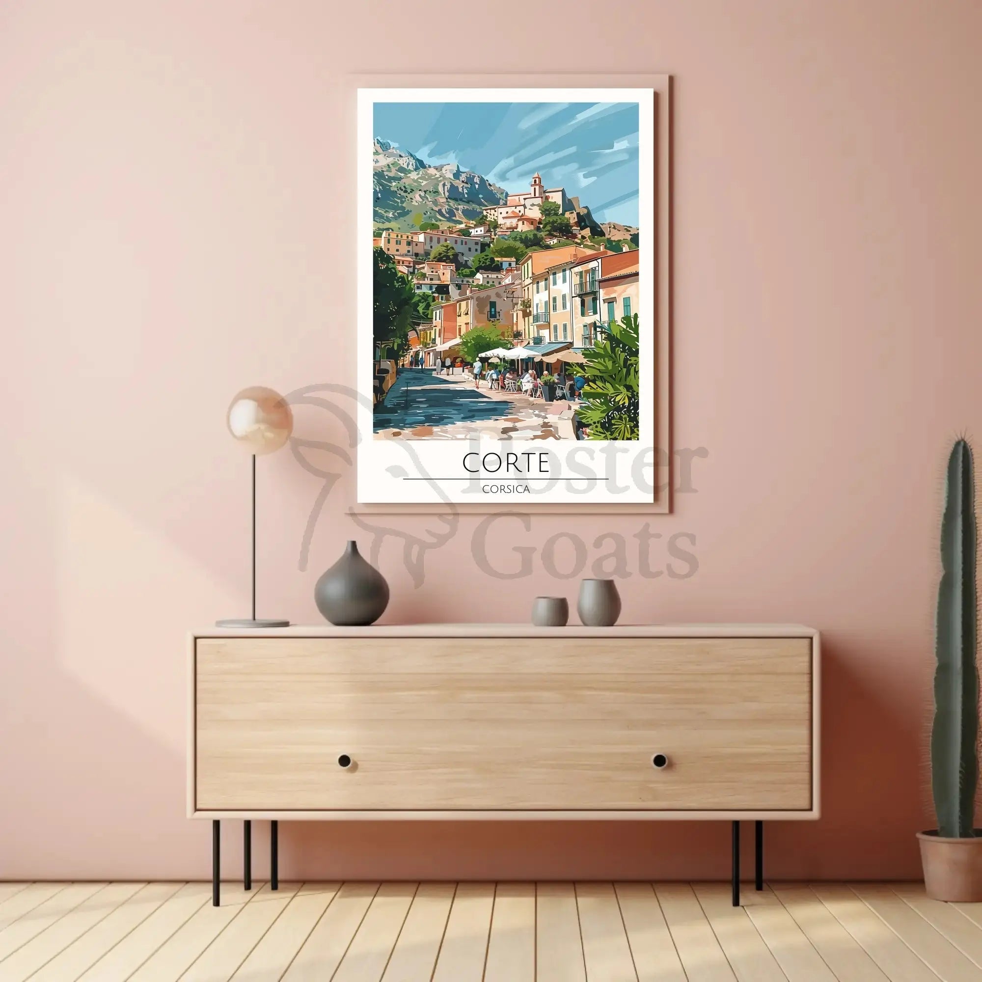 Corte Corsica Scenic View Travel Poster PosterGoat