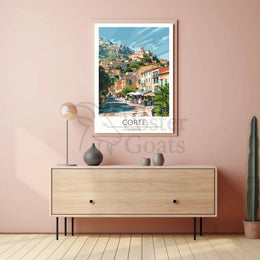 Corte Corsica Scenic View Travel Poster PosterGoat