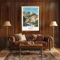 Corte Corsica Scenic View Travel Poster PosterGoat