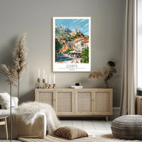 Corte Corsica Scenic View Travel Poster PosterGoat