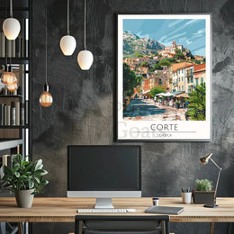 Corte Corsica Scenic View Travel Poster PosterGoat