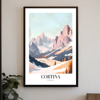 Cortina Dolomites Travel Poster PosterGoat