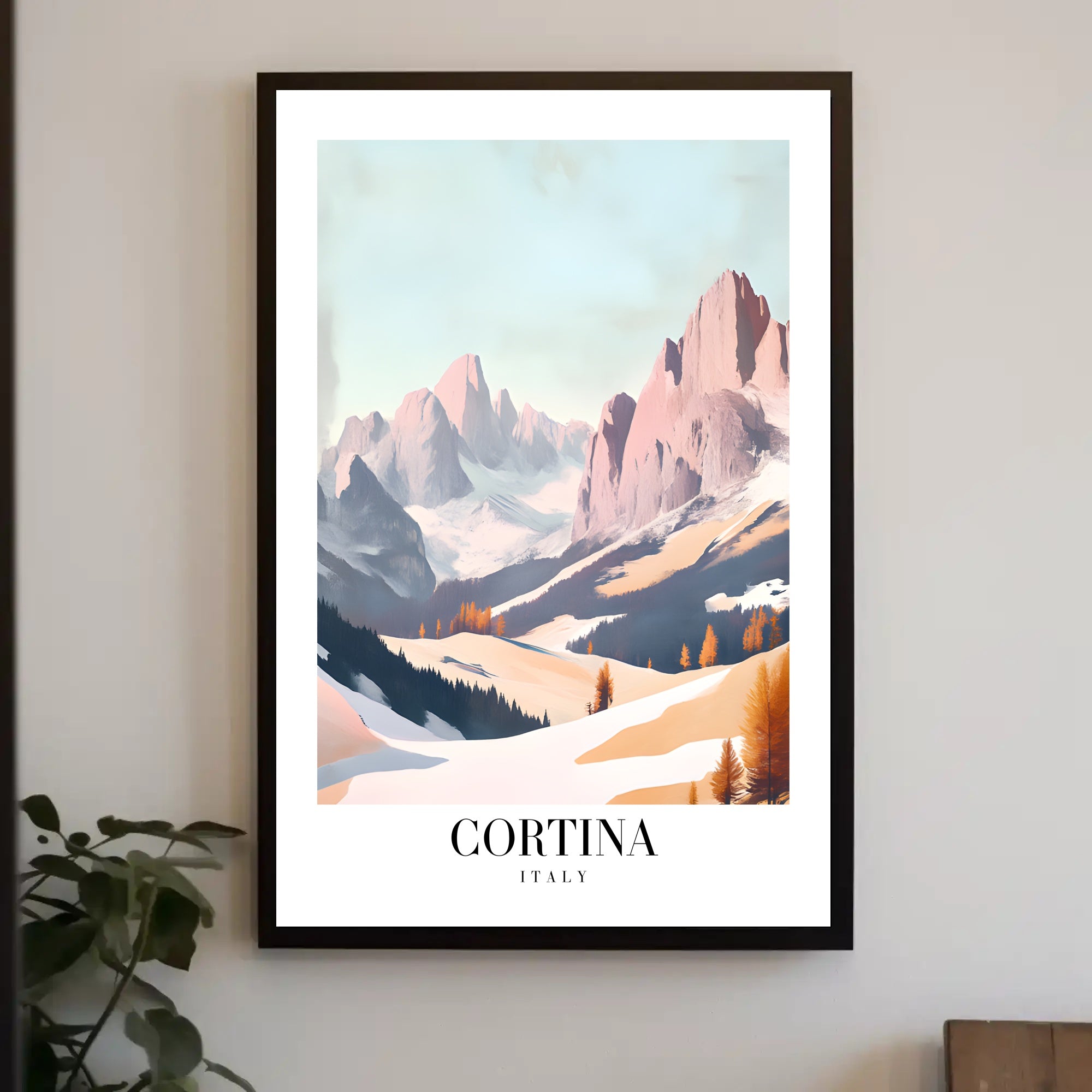 Cortina Dolomites Travel Poster PosterGoat