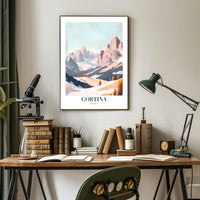 Cortina Dolomites Travel Poster PosterGoat