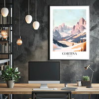 Cortina Dolomites Travel Poster PosterGoat