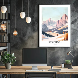 Cortina Dolomites Travel Poster PosterGoat