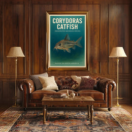 Corydoras Catfish Freshwater Aquarium Poster PosterGoat