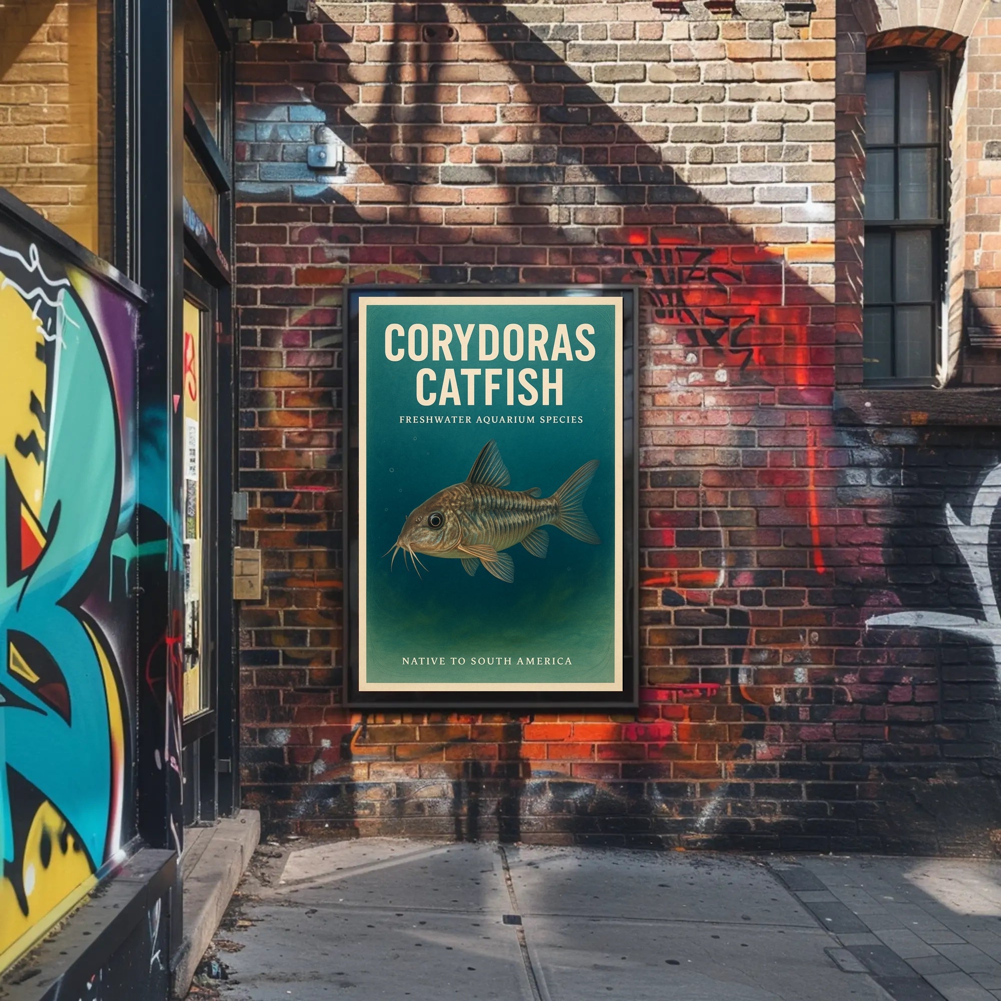 Corydoras Catfish Freshwater Aquarium Poster PosterGoat