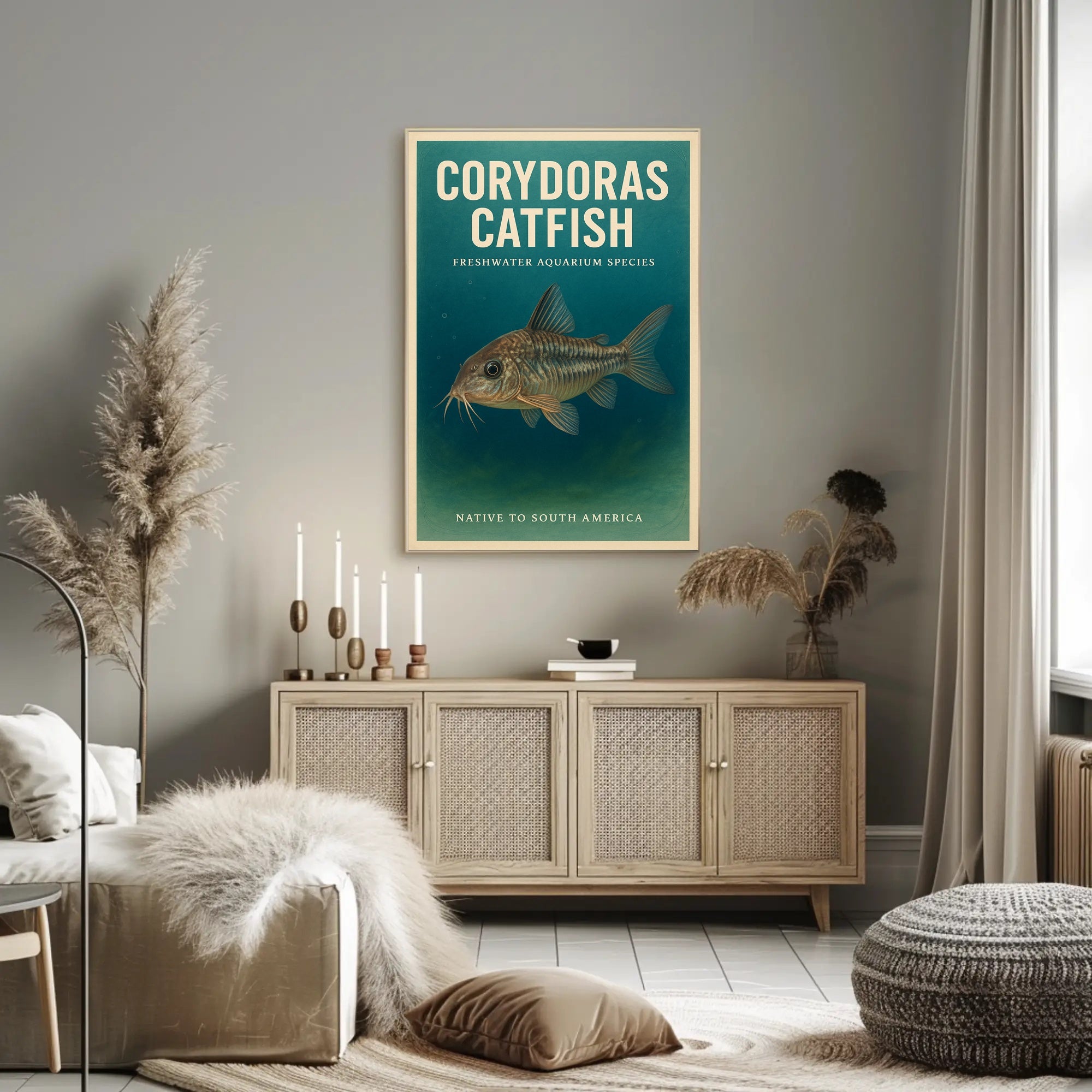 Corydoras Catfish Freshwater Aquarium Poster PosterGoat