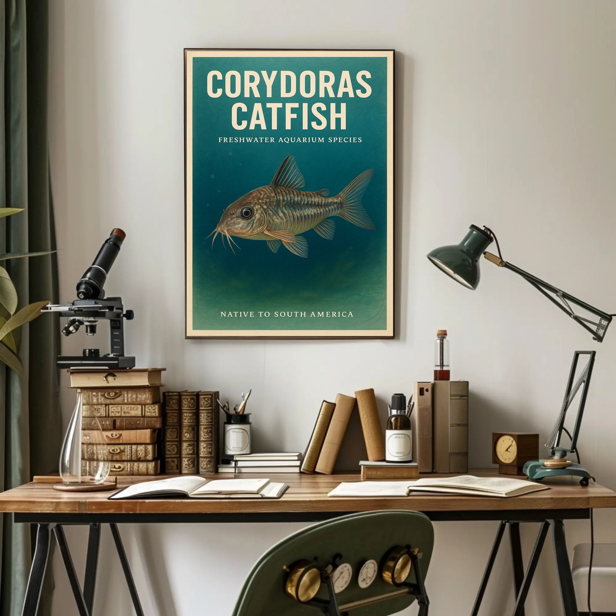 Corydoras Catfish Freshwater Aquarium Poster PosterGoat