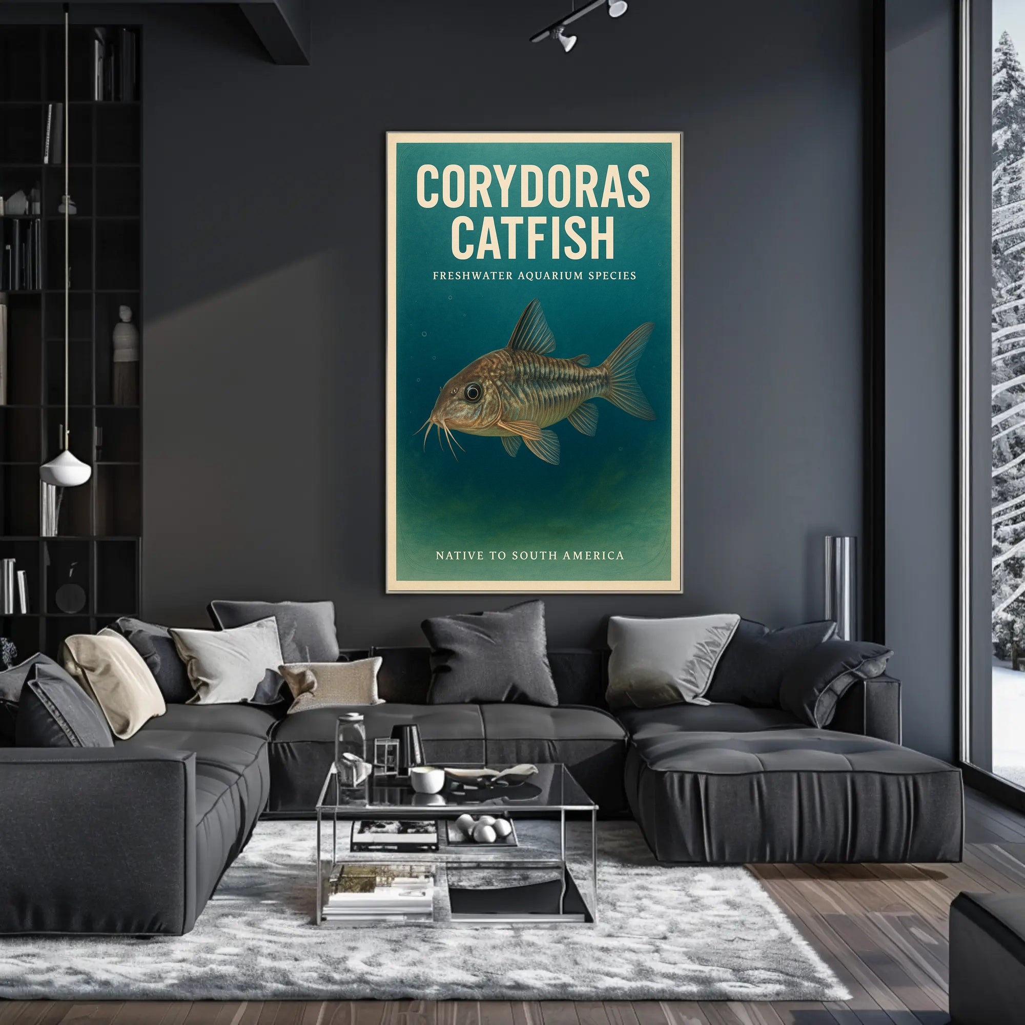 Corydoras Catfish Freshwater Aquarium Poster PosterGoat