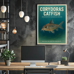 Corydoras Catfish Freshwater Aquarium Poster PosterGoat