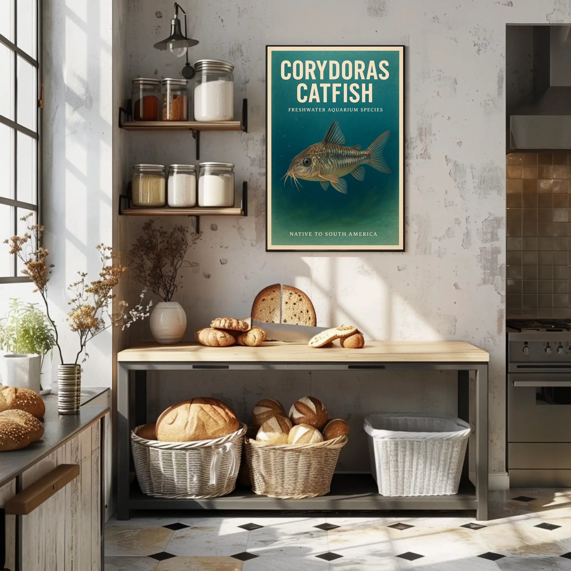 Corydoras Catfish Freshwater Aquarium Poster PosterGoat