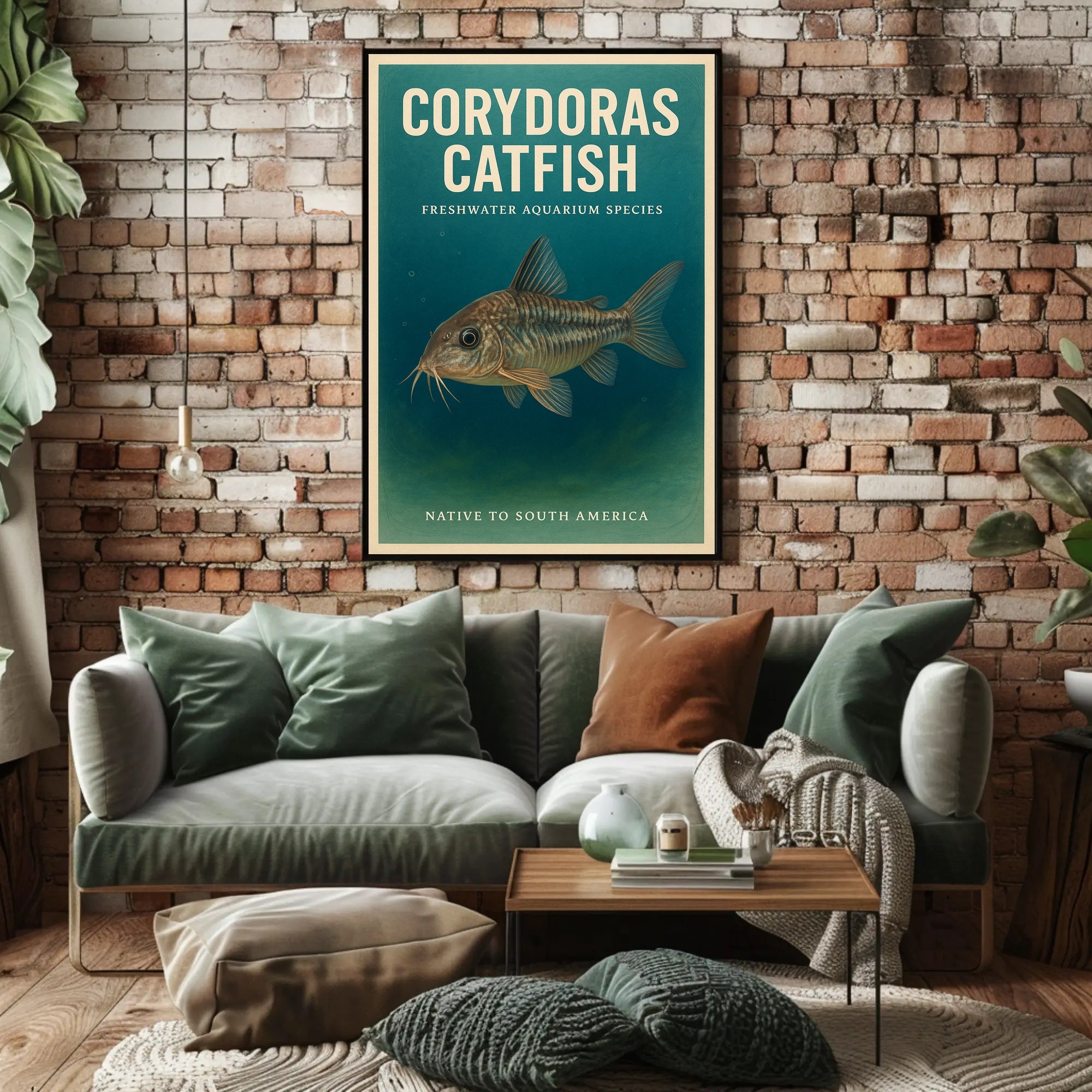 Corydoras Catfish Freshwater Aquarium Poster PosterGoat