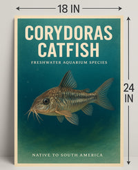 Corydoras Catfish Freshwater Aquarium Poster PosterGoat
