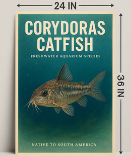 Corydoras Catfish Freshwater Aquarium Poster PosterGoat