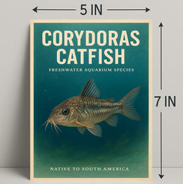 Corydoras Catfish Freshwater Aquarium Poster PosterGoat