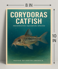 Corydoras Catfish Freshwater Aquarium Poster PosterGoat