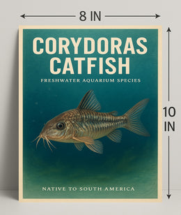 Corydoras Catfish Freshwater Aquarium Poster PosterGoat