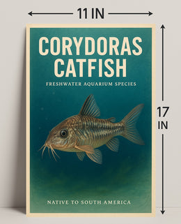 Corydoras Catfish Freshwater Aquarium Poster PosterGoat